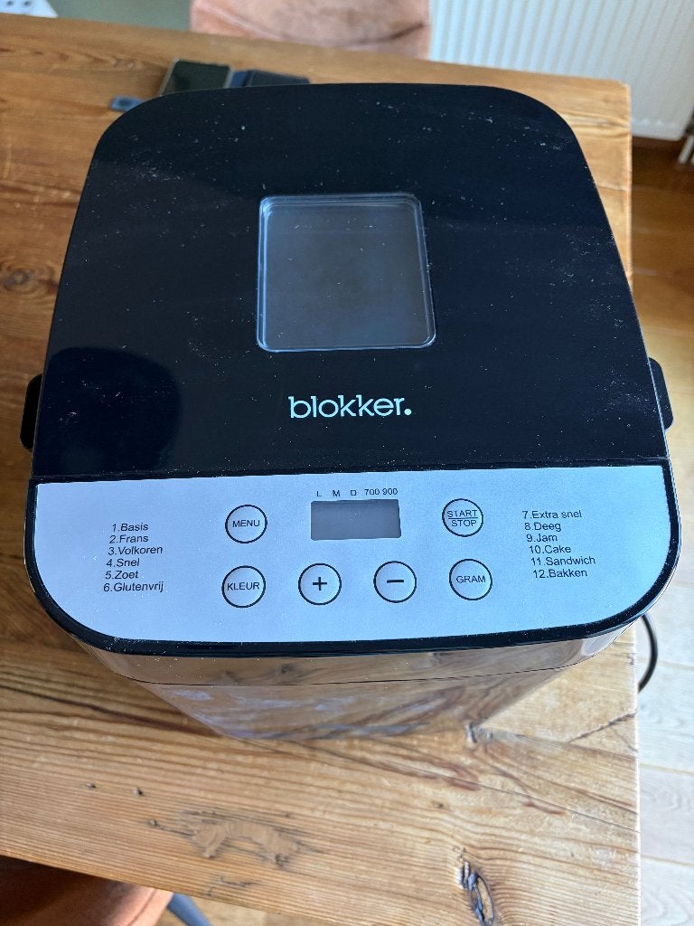 Broodbakmachine, Nieuw, 400 tot 800 gram deeg, Kijkvenster, Ophalen
