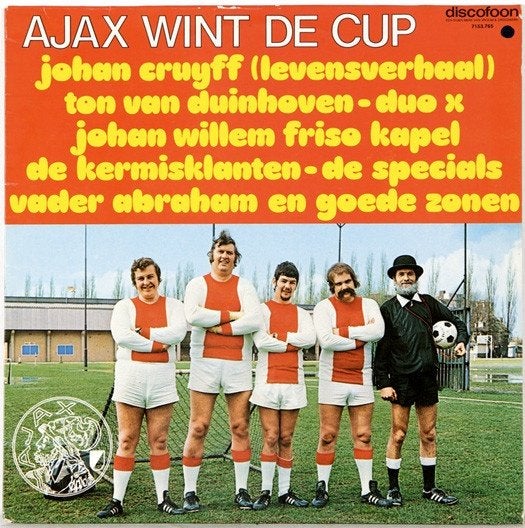 LP - AJAX WINT DE CUP, Beschermende buitenhoes, LP, Ophalen of Verzenden, 12 inch