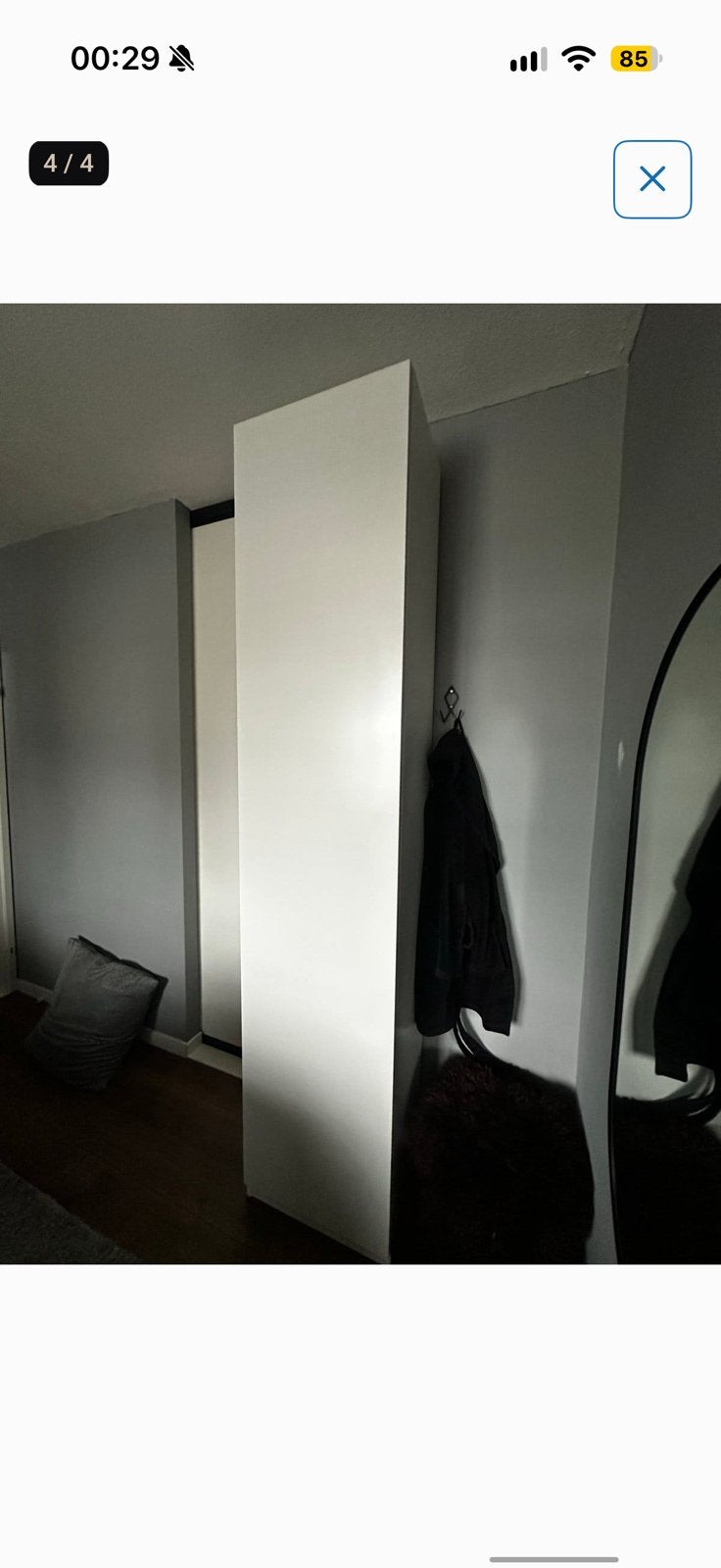Te koop mat witte forsand deur pax kast 50x229, Ophalen, 200 cm of meer, 50 tot 100 cm, Zo goed als nieuw