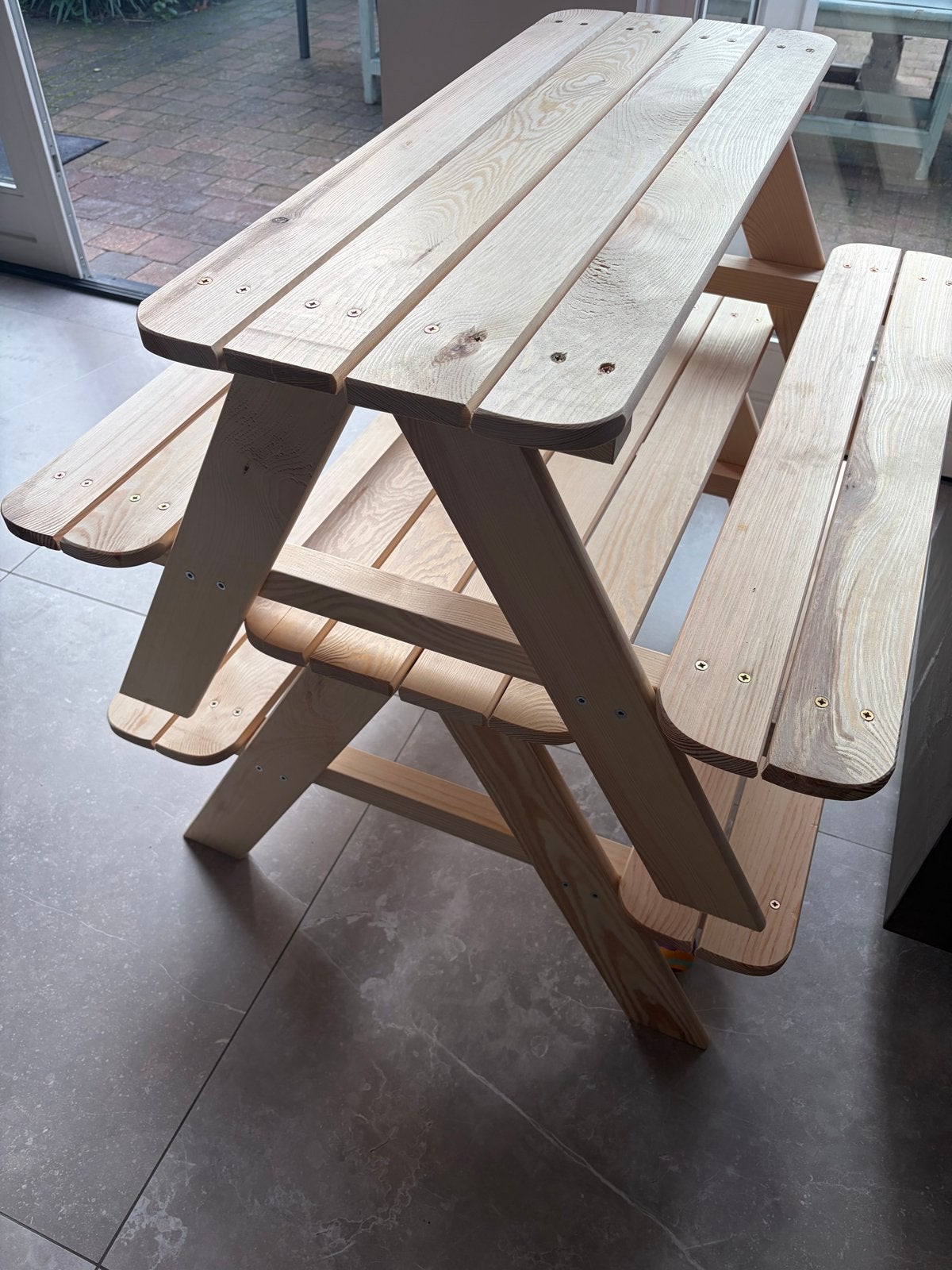 Picknicktafel klein, Tuin en Terras, Ophalen, Nieuw, Rechthoekig, Hout