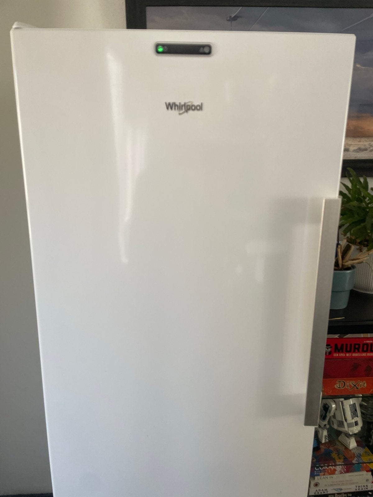Whirlpool Vrieskast met No Frost - Gebruikt, Gebruikt, Minder dan 60 cm, 160 cm of meer, Vrijstaand