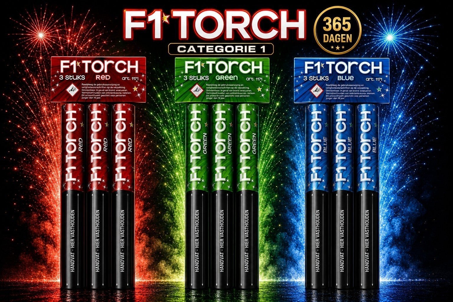 Fakkels WK Vuurwerk Categorie1, Hobby en Vrije tijd, Feestartikelen, Ophalen, Nieuw, Feestartikel, Overige