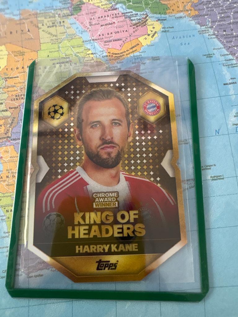Harry Kane King of Headers - Topps Match Attax Voetbalkaart, Ophalen of Verzenden, Nieuw, Buitenlandse clubs, Spelerskaart