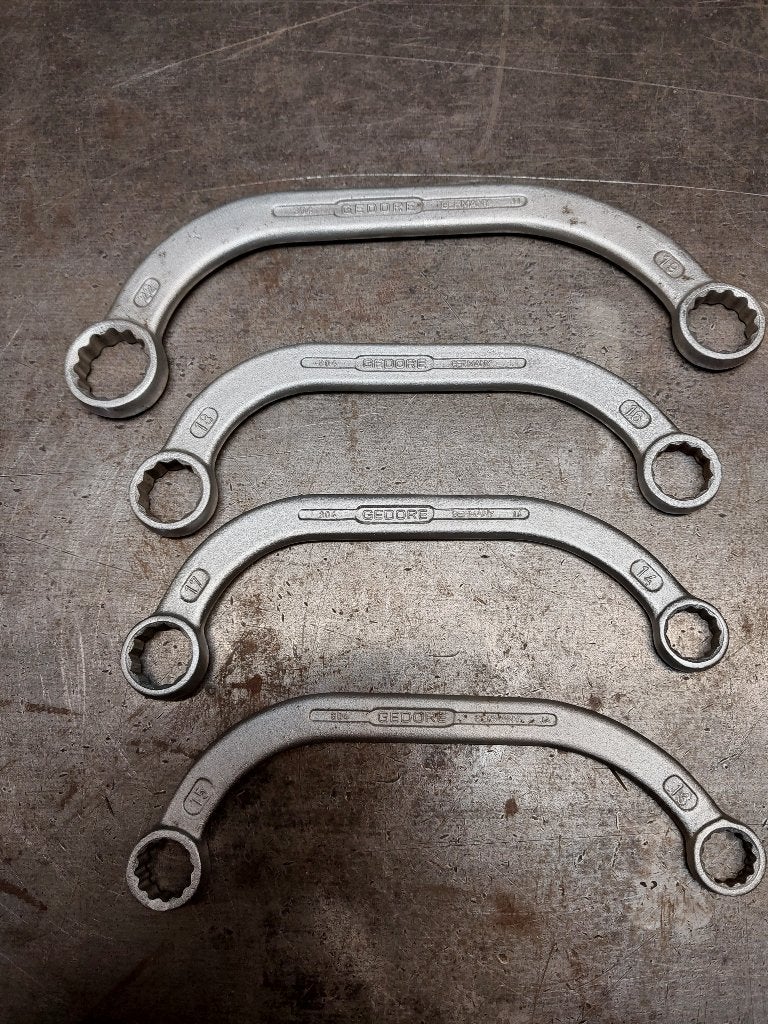Gedore gebogen ringsleutels ( startersleutels ), Auto diversen, Autogereedschap, Ophalen, Nieuw