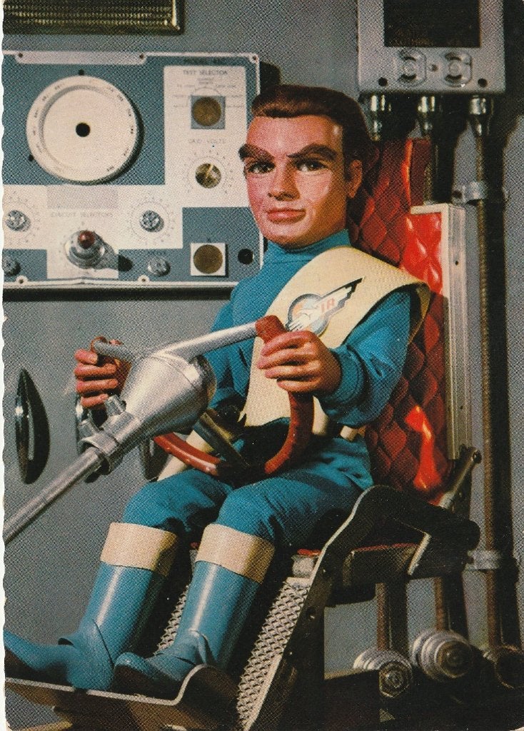 THUNDERBIRDS 2 VIRGIL UIT 1965 MOOIE OUDE KAART KN927, Ophalen of Verzenden, 1960 tot 1980, Ongelopen, Sterren en Beroemdheden