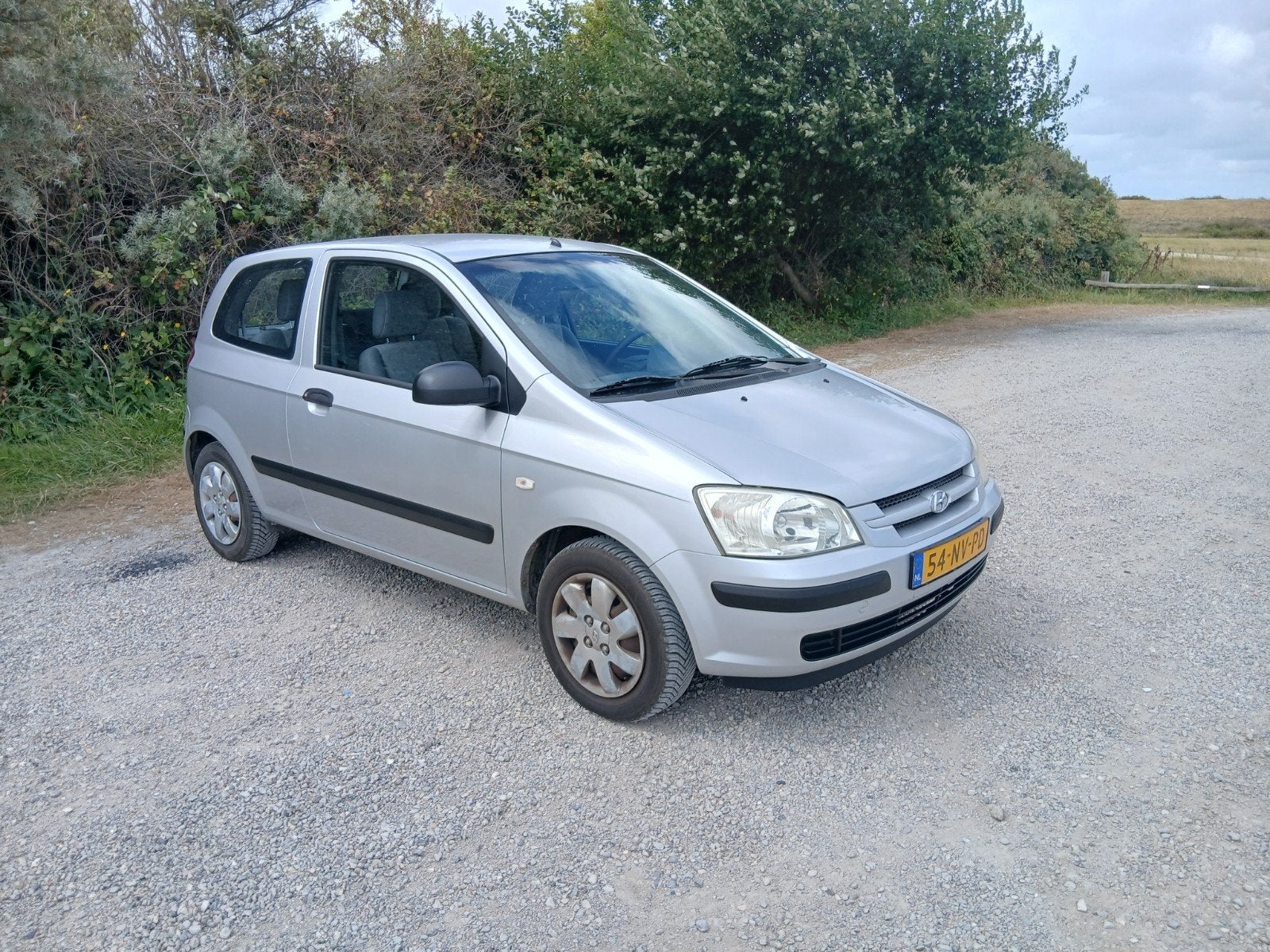 Hyundai Getz 1.3 3DRS 2004 Grijs, Auto's, Hyundai, Voorwielaandrijving, 450 kg, 40 €/maand, 4 cilinders