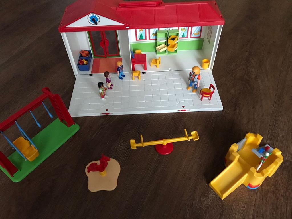 Playmobil 5606 mobiele school-set, Kinderen en Baby's, Speelgoed | Playmobil, Ophalen of Verzenden, Gebruikt, Complete set