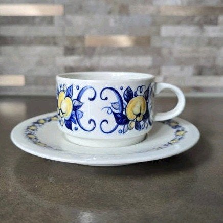 Villeroy & Boch Cadiz kop en schotel vintage, Huis en Inrichting, Ophalen of Verzenden, Porselein, Overige stijlen, Kop(pen) en/of Schotel(s)