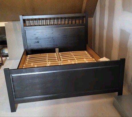 Ikea Hemnes bed 200x160 verstelbare bedbodems, Huis en Inrichting, Slaapkamer | Bedden, Ophalen, Verstelbaar, Bruin, Tweepersoons