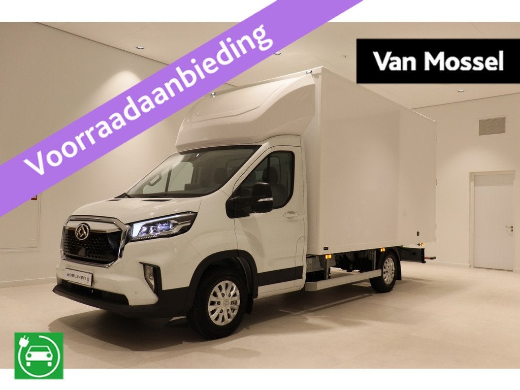 Maxus eDeliver 9 L3 Citybox 65 kWh (bj 2026), Auto's, Bestelauto's, Stof, Zwart, Wit, Origineel Nederlands