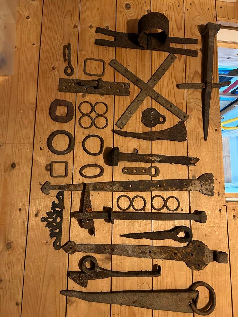 Partij oud en antiek ijzerwerk - Diverse stukken, Ophalen of Verzenden
