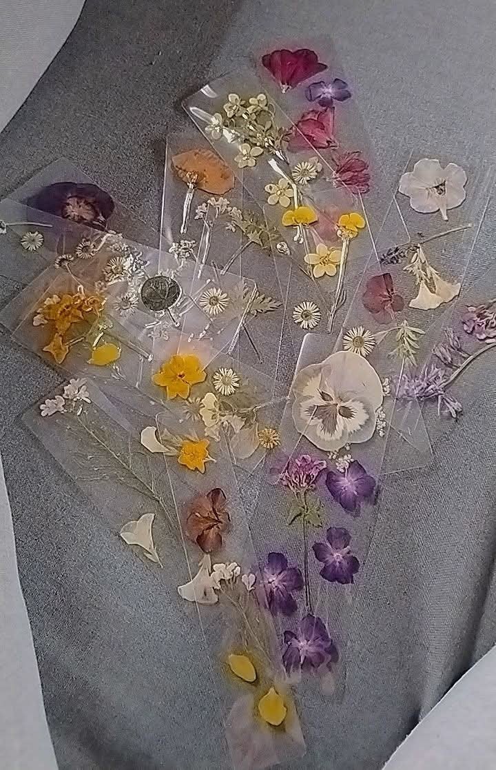 Unieke handmade bloemen boekenleggers - beperkte oplage, Verzamelen, Boekenleggers, Ophalen of Verzenden
