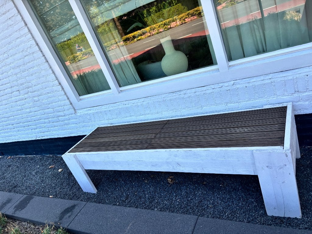 Tuinbank, Ophalen, Gebruikt, Hout
