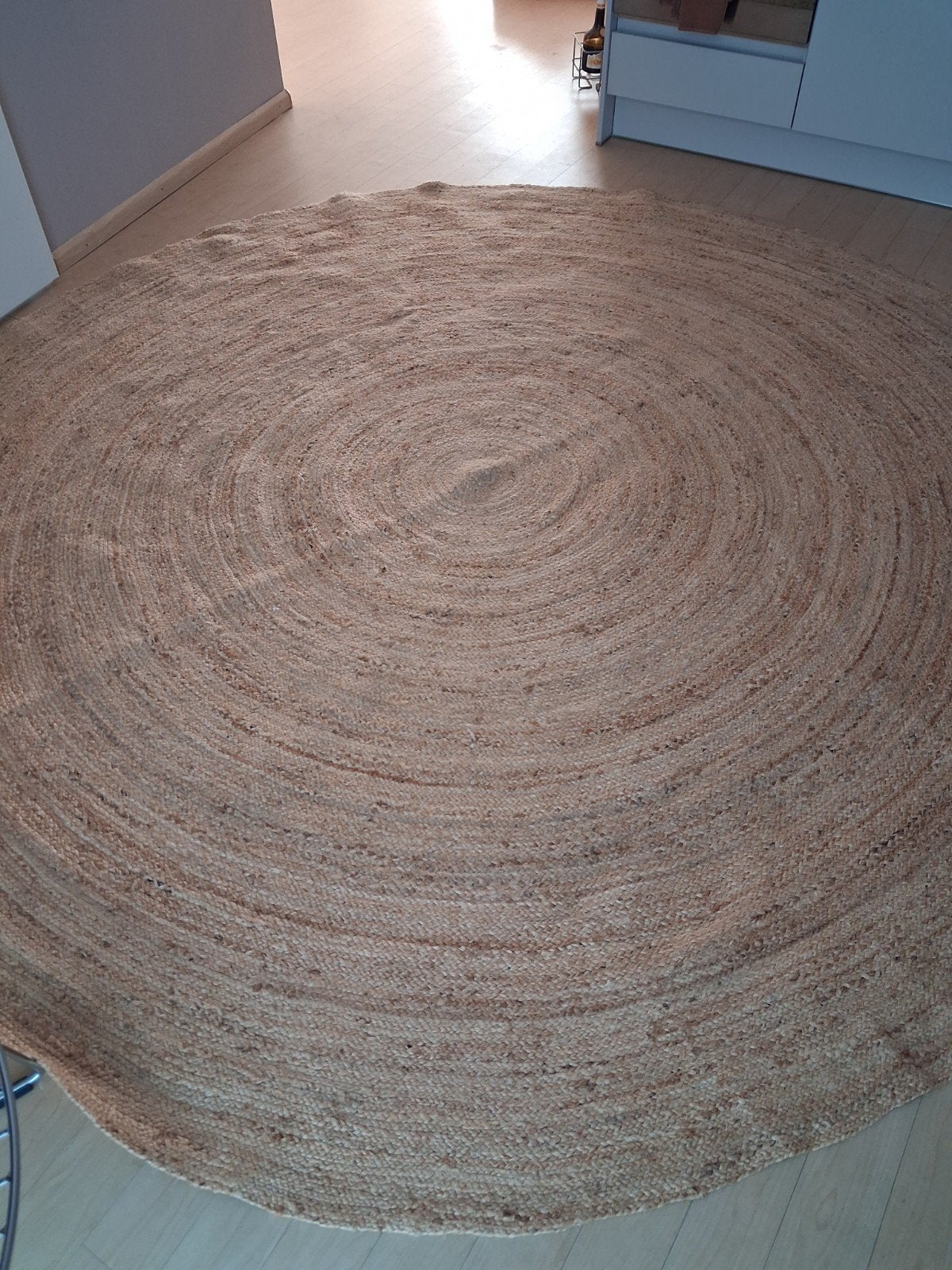 Ronde mat sisal 280 cm, Ophalen of Verzenden, Zo goed als nieuw, Overige typen