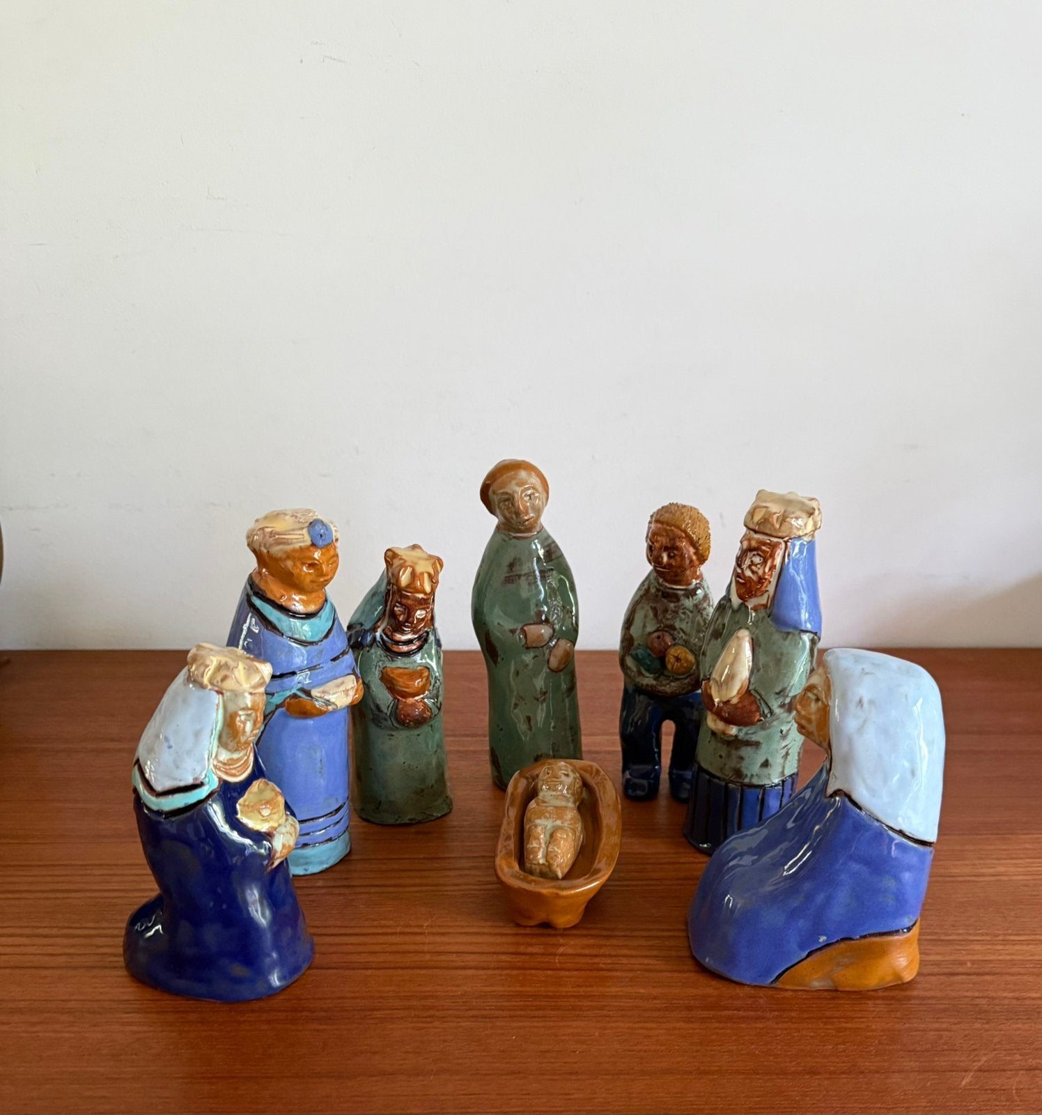 Unieke 8-delige Kerstgroep Henk Potters (Oisterwijk), Ophalen of Verzenden