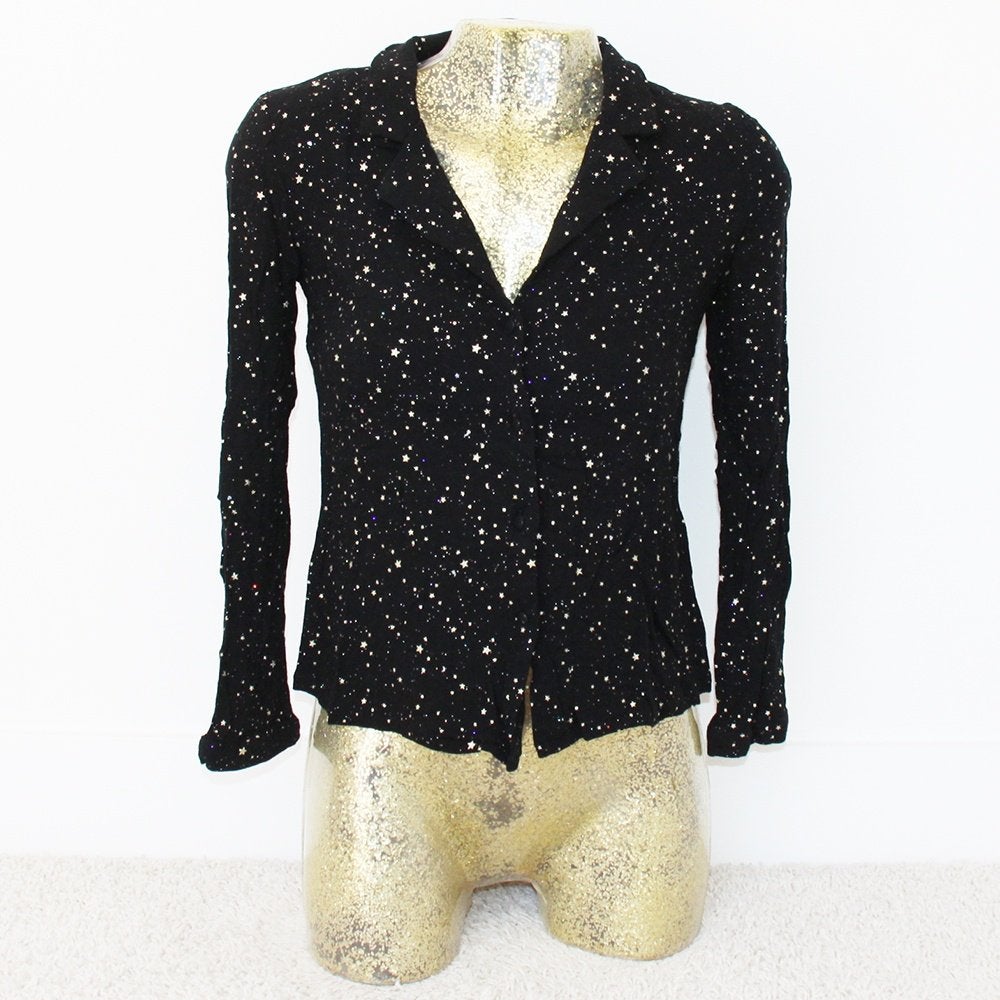 My Jewellery Blouse 100% Viscose - 95 (S) € 25,-, Kleding | Dames, Blouses en Tunieken, My Jewellery, Zwart, Ophalen of Verzenden