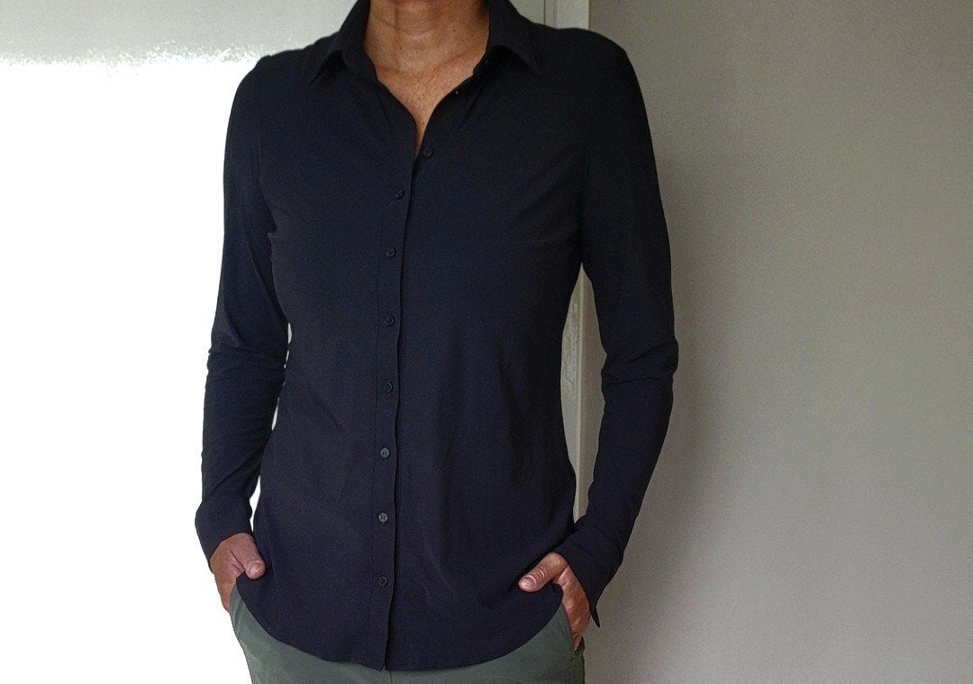Studio Anneloes Poppy blouse M Zwart Travelstof Top, Maat 38/40 (M), Studio Anneloes, Verzenden, Zwart