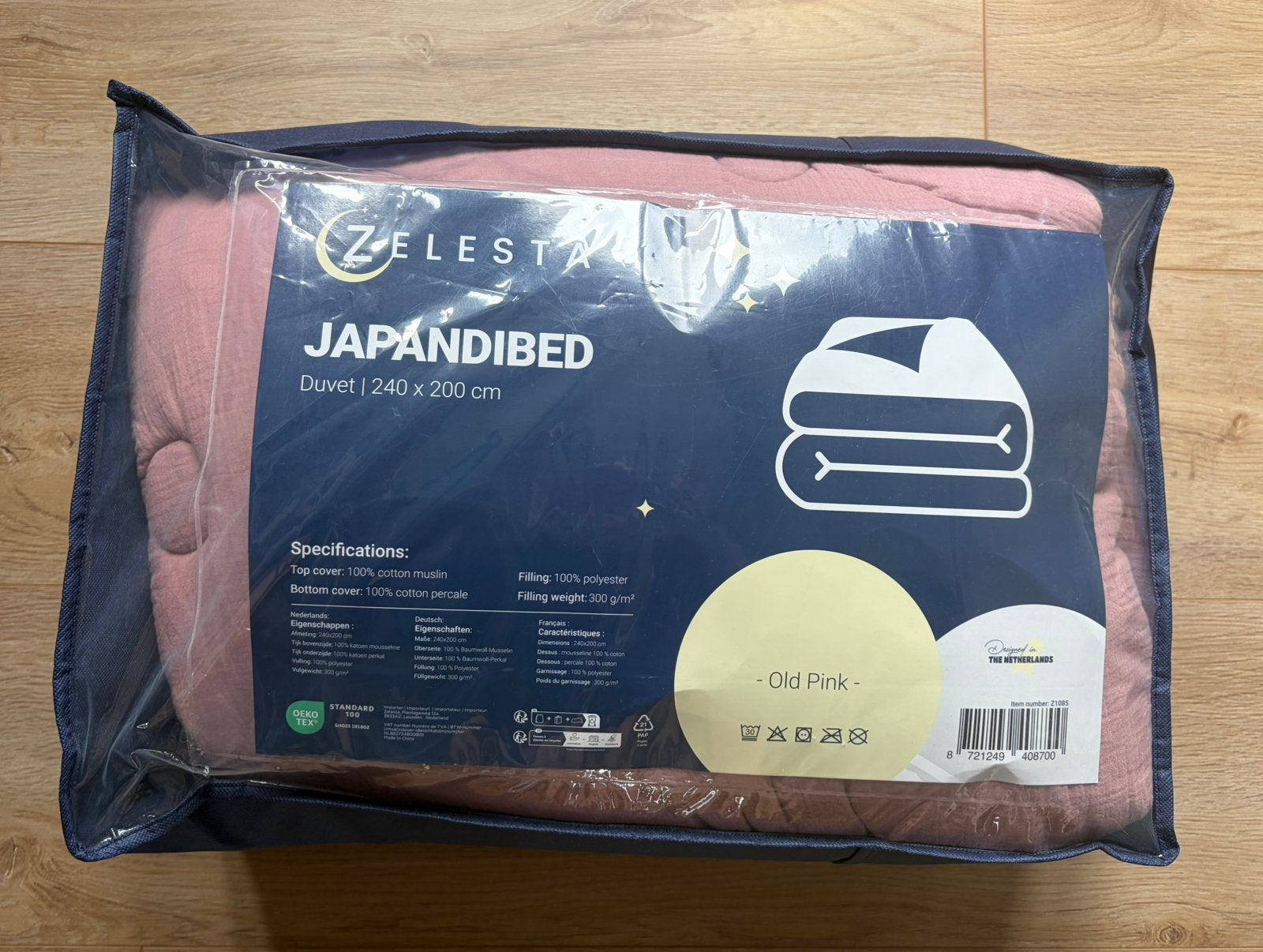 Zelesta dekbed japanibed nieuw staat, Huis en Inrichting, Slaapkamer | Beddengoed, Katoen, Tweepersoons, Ophalen of Verzenden