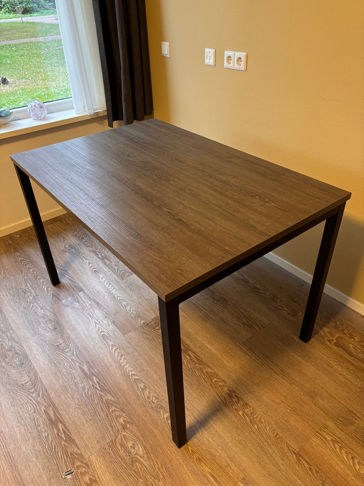 Sensi Rolstoeltafel 120x80x76,5cm - Eiken Bruin, Ophalen, Strak, 100 tot 150 cm, Eikenhout