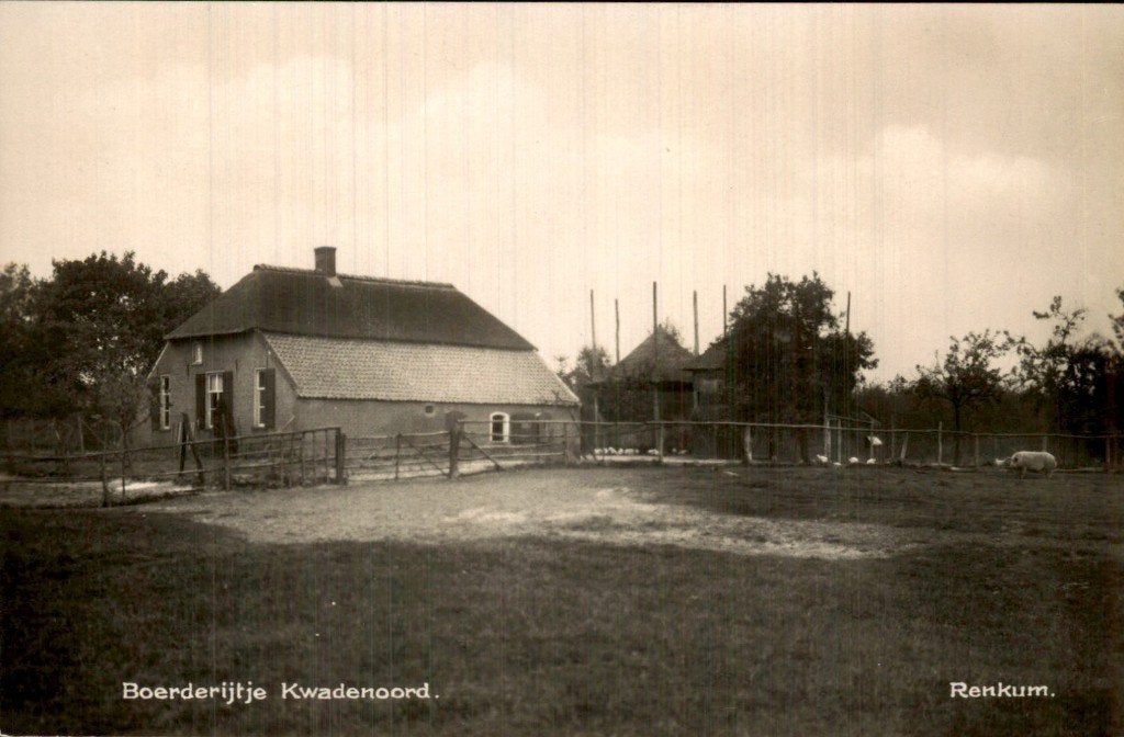 Renkum - Boerderijtje - Kwadenoord, Verzamelen, Ansichtkaarten | Nederland, Ophalen of Verzenden, 1920 tot 1940, Ongelopen, Gelderland
