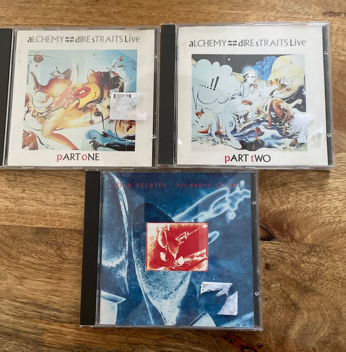 Dire Straits CD's: Alchemy Live (Part 1 & 2) & On Every Stre, Ophalen of Verzenden, Gebruikt, Rock, Album