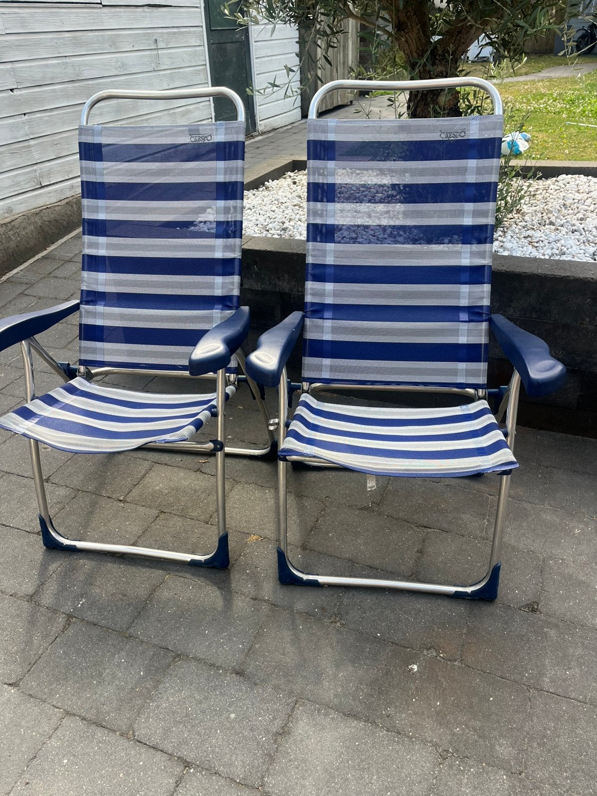 2x Campingstoel, Ophalen, Zo goed als nieuw, Campingstoel