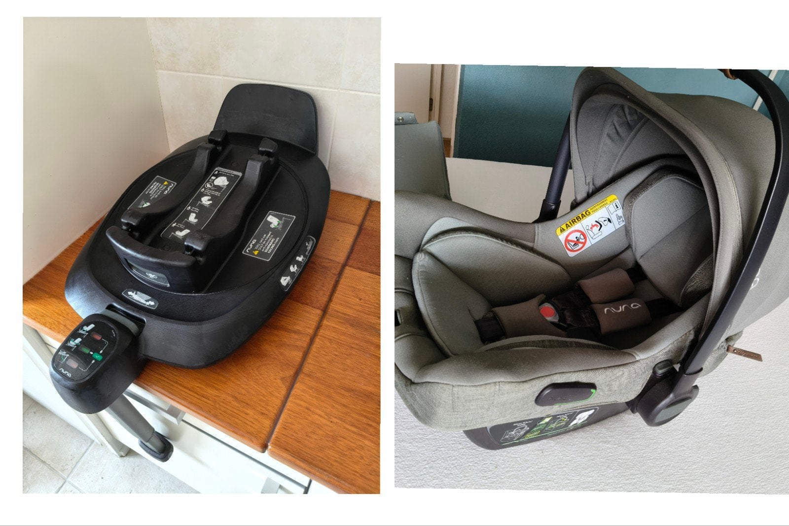 Nuna Pipa next autostoel met 360 draaibare base  (-maxicosi), Zo goed als nieuw, Isofix, 0 t/m 13 kg, Ophalen