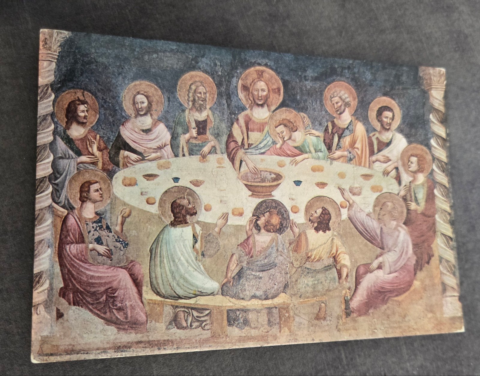 Ansichtkaart: Het Laatste Avondmaal, Abbazia di Pomposa, Verzenden, 1980 tot heden, Gelopen, Overige thema's