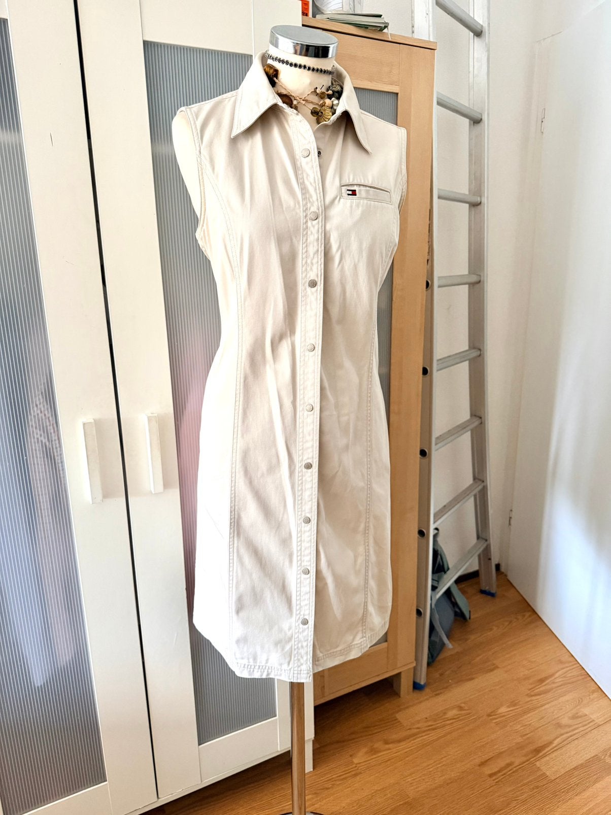 Tommy Hilfiger jeans jurk 40, Ophalen of Verzenden, Maat 38/40 (M), Blauw, Boven de knie