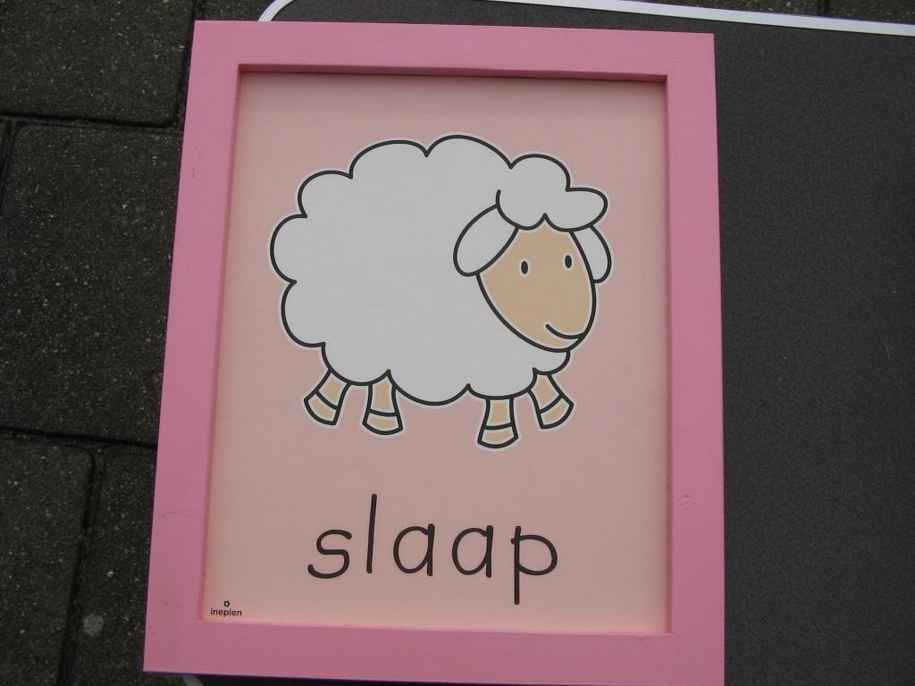 roze drie luik, Ophalen of Verzenden, Zo goed als nieuw, Wanddecoratie