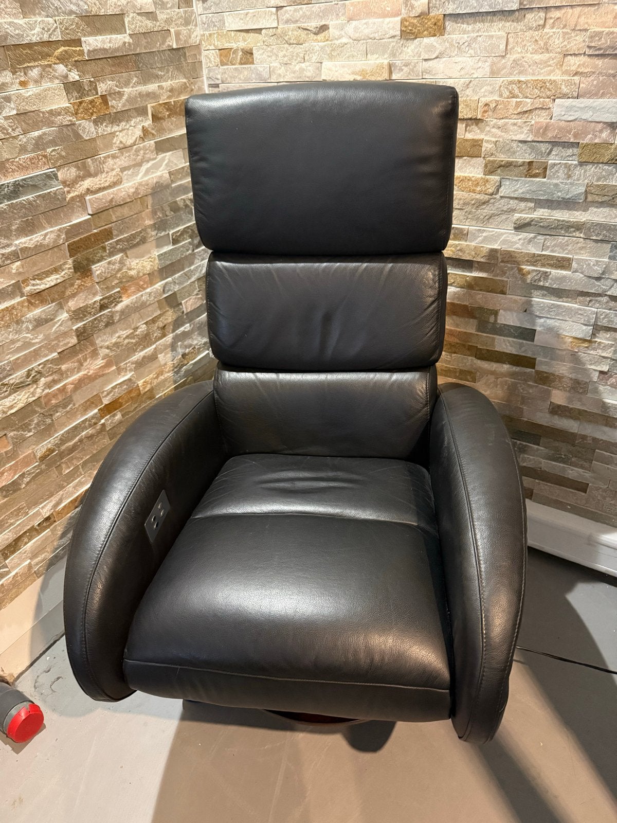 Leren Relaxfauteuil - elektrisch, Gebruikt, ., Leer, Ophalen of Verzenden