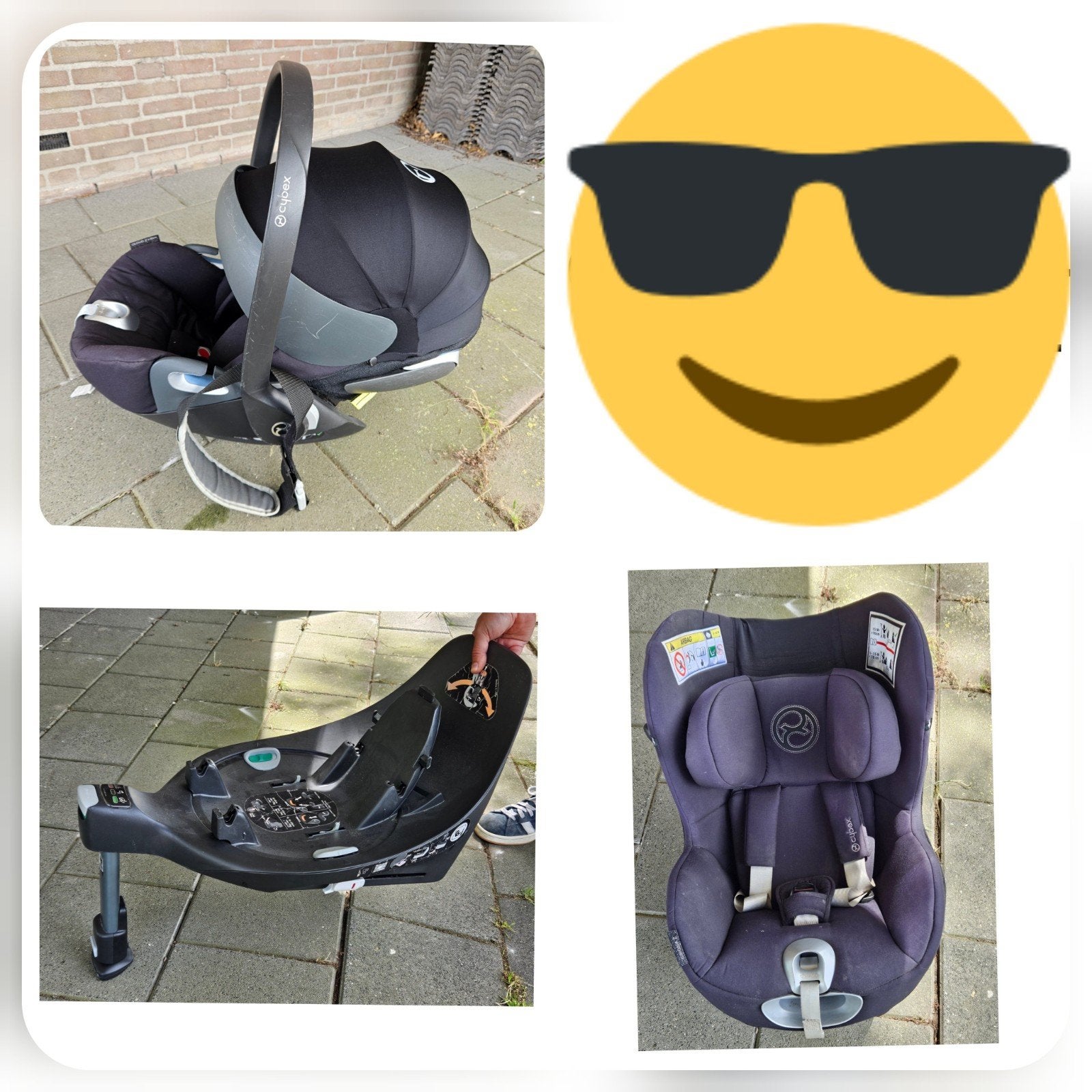 Cybex Cloud Z i-Size, Base Z en Sirona Z autostoelen set, Verstelbare rugleuning, Gebruikt, 0 t/m 18 kg, Isofix