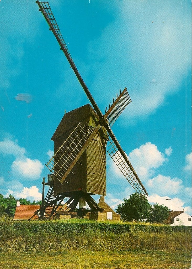 Oude ansichtkaart Korenmolen Retranchement Zeeland, Verzamelen, Ansichtkaarten | Nederland, Ongelopen, Zeeland, 1960 tot 1980