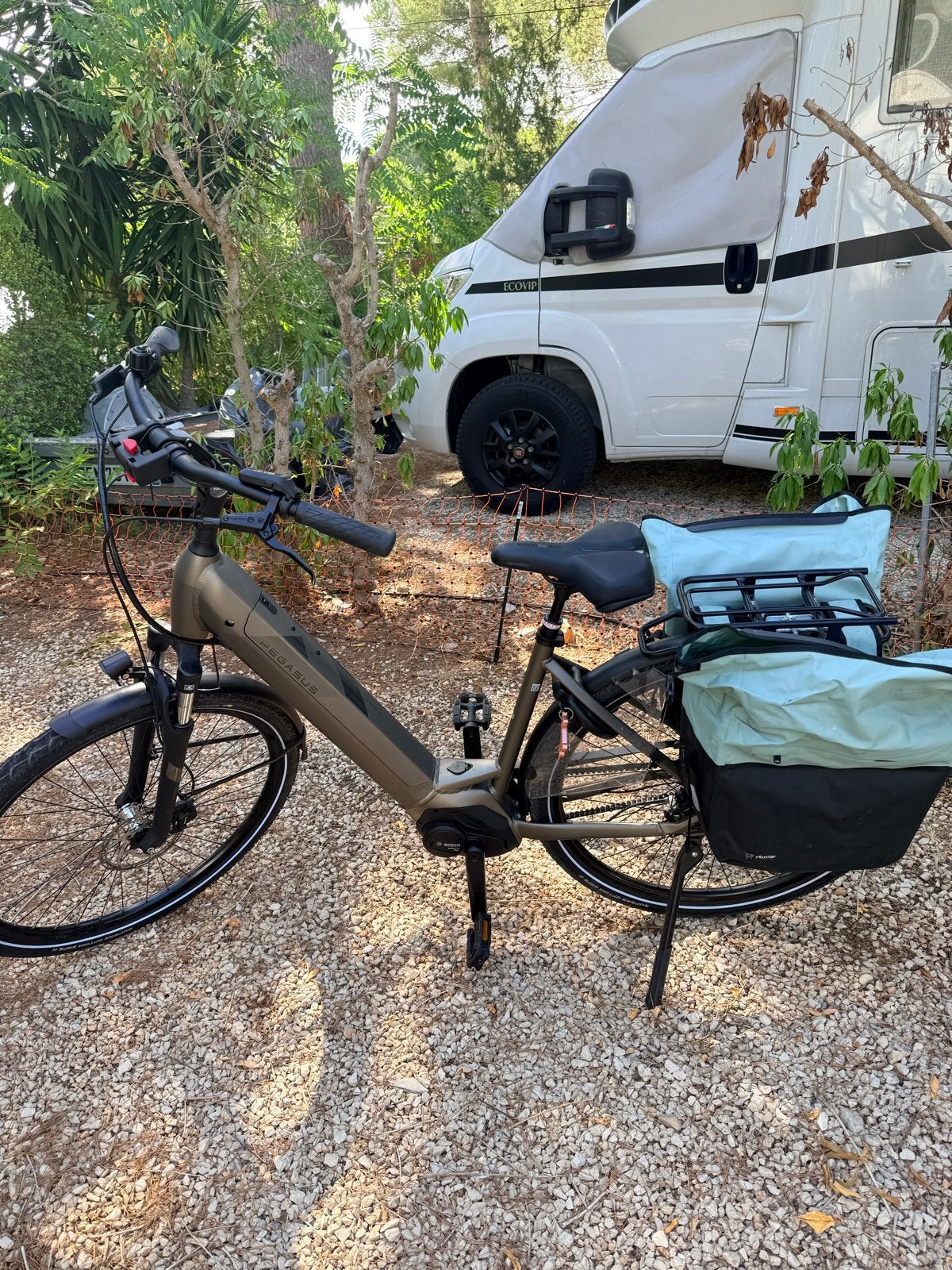 TAS EKOSTAR urban 30-46 L Fiets tassen  mintgroen bovenkant., Ophalen of Verzenden, Gebruikt