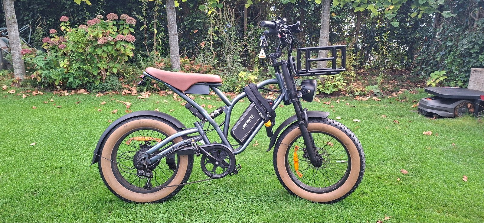 Stoere Fatbike Jansno X50 met mandje en lage kilometerstand, Ophalen, Zo goed als nieuw, Overige merken