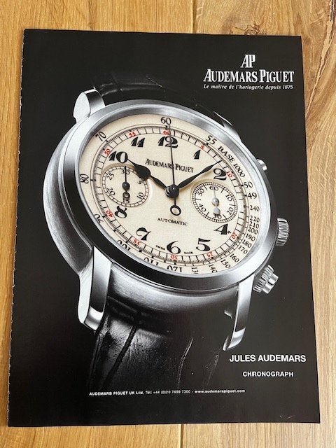 Audemars Piguet originele advertentie Chronograph, Ophalen of Verzenden, Gebruikt, Overige typen