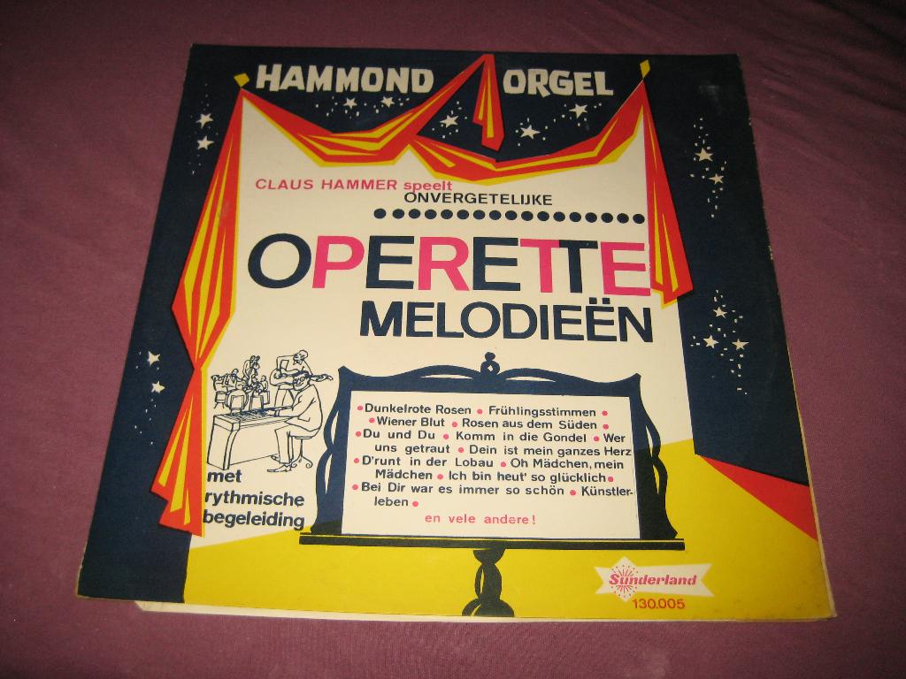 LP, Onvergetelijke Operette Melodieen, Cd's en Dvd's, Overige typen, Ophalen of Verzenden, Zo goed als nieuw, 12 inch