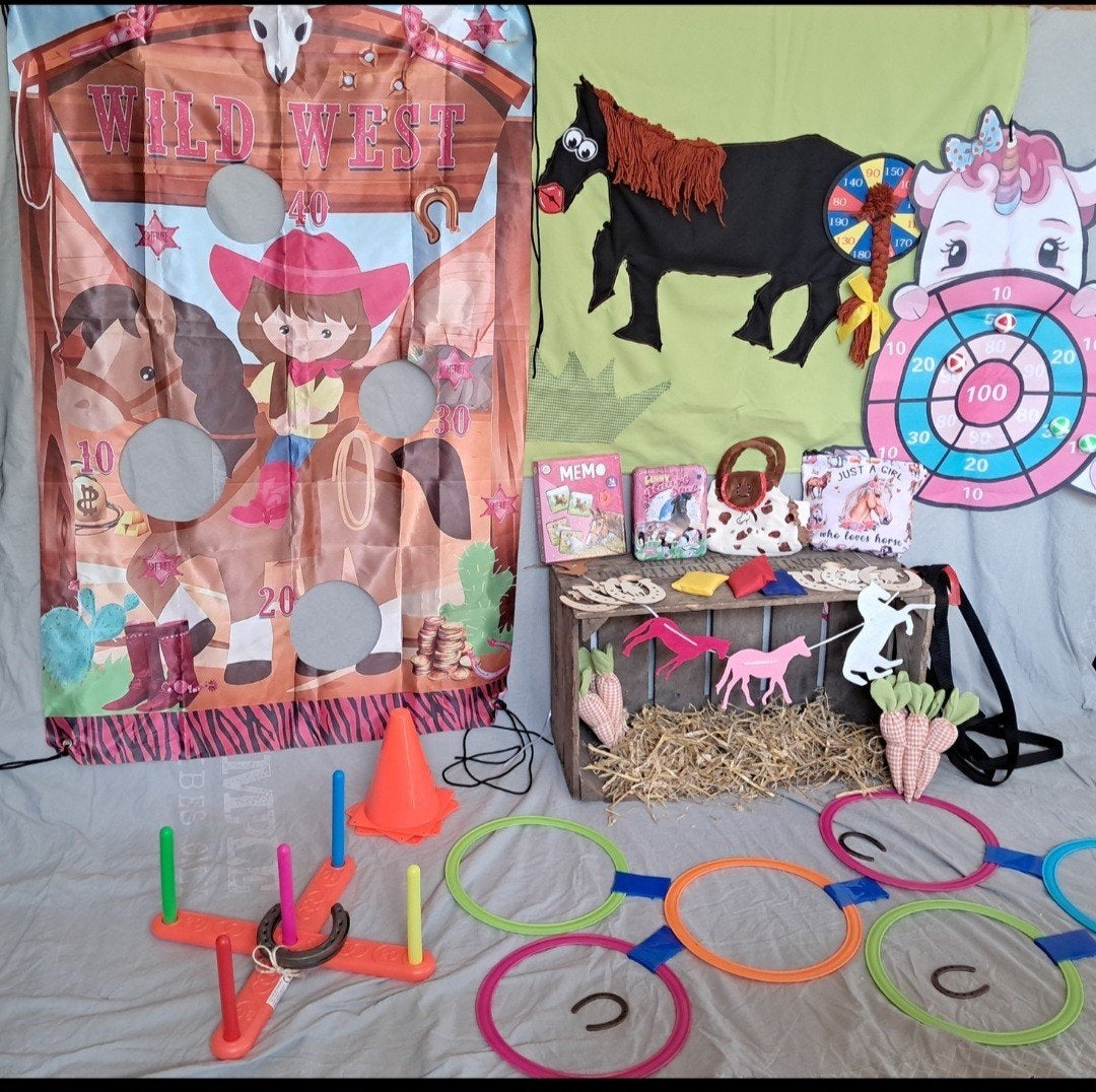 Paarden themakist te Huur kinderfeestje, Ophalen, Gebruikt, Verjaardag