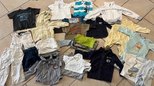 Pakket kleren maat 80 , broeken, pakjes, rompers, truien,, Ophalen of Verzenden, Gebruikt, Meisje