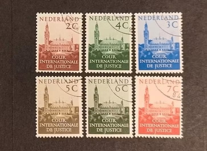 Nederland NVPH D27 tm D32, Postzegels en Munten, Ophalen of Verzenden, Na 1940, Gestempeld