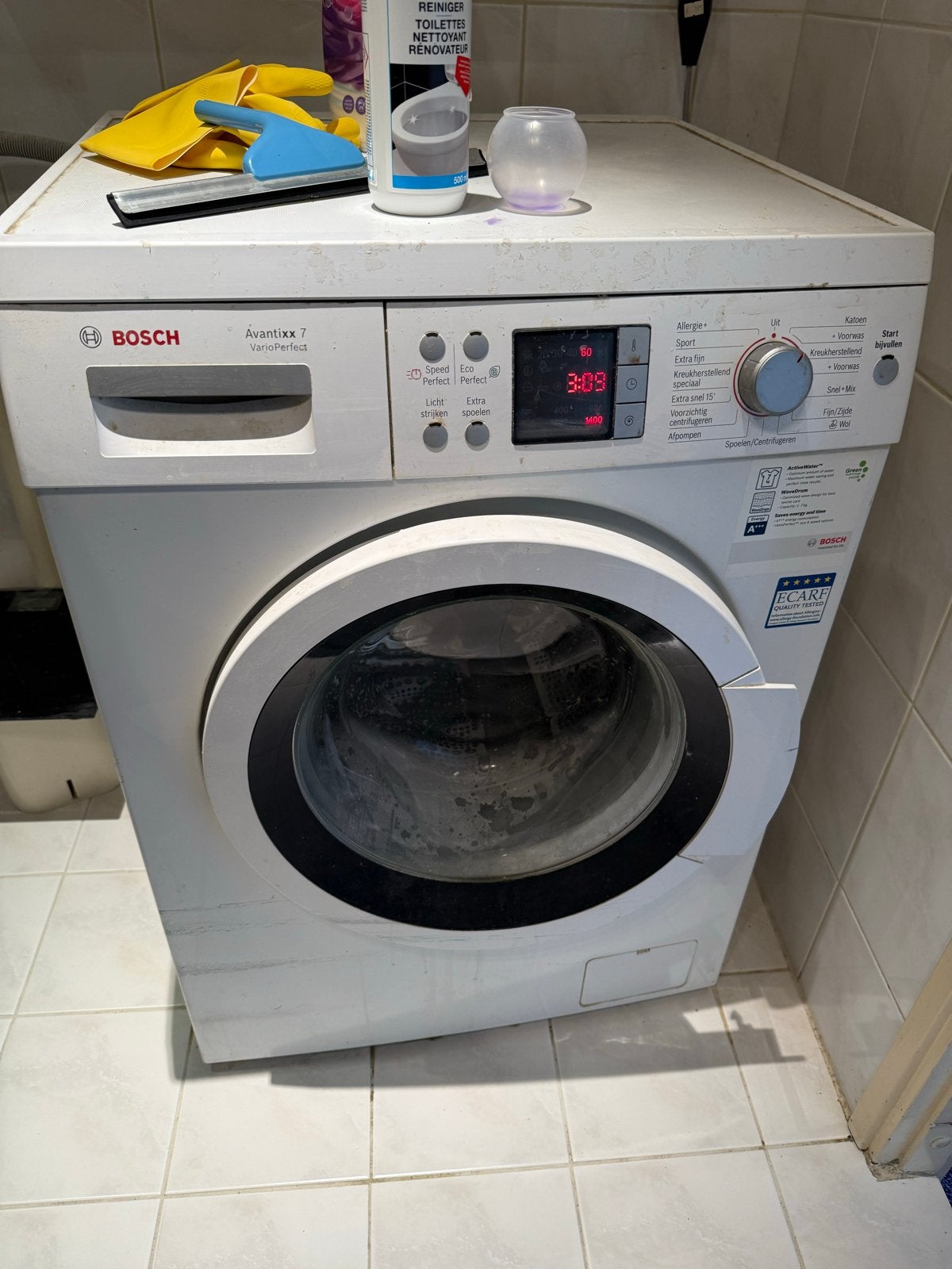 Bosch Avantixx 7 VarioPerfect Wasmachine, Ophalen, Gebruikt, Voorlader, Kort programma