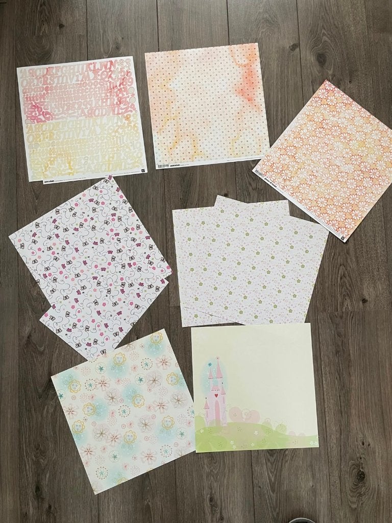 Diverse scrapbook papier vellen., Ophalen, Zo goed als nieuw, Papier of Karton, Scrap
