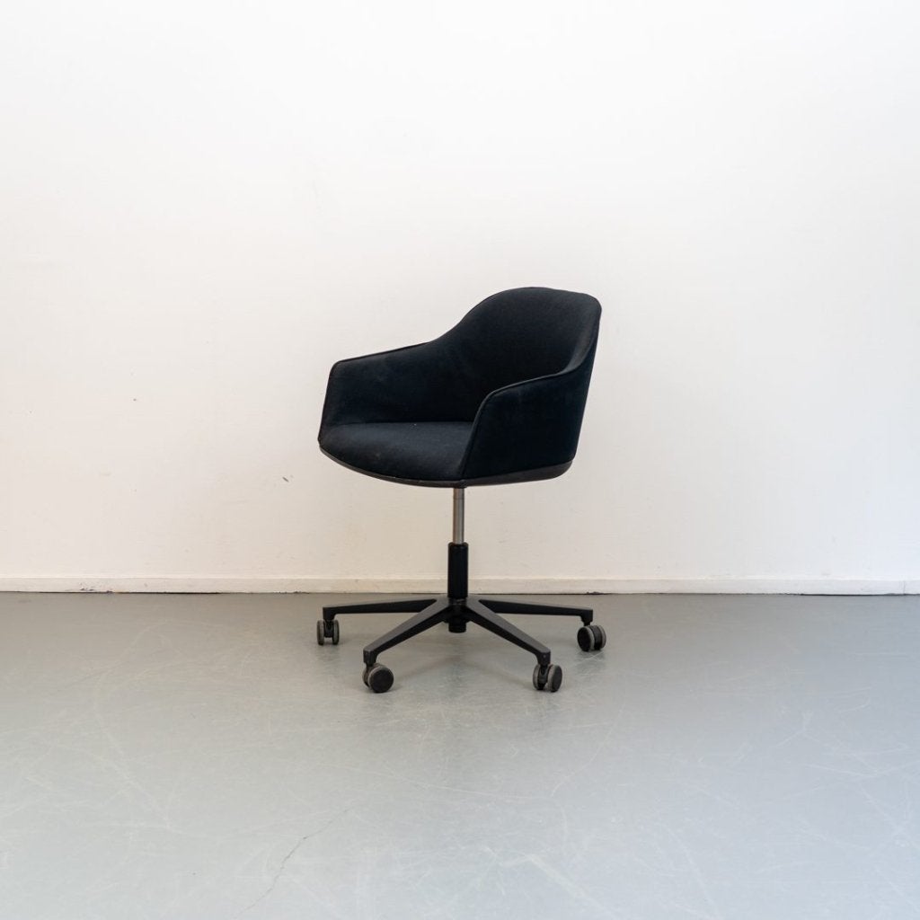 Vitra Softshell Bureaustoel Zwart Stof - Zwart, Niet ingevuld, Zo goed als nieuw, Niet ingevuld, Niet ingevuld
