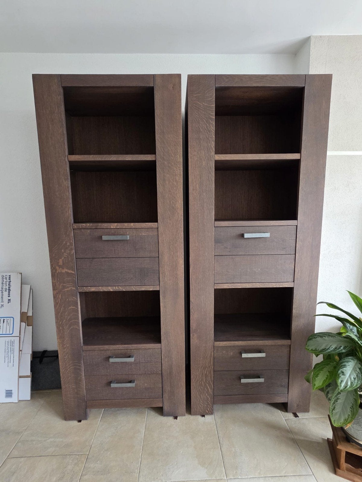 Complete Woonkamerset: Salontafel, TV-meubel, Dressoir, Kast, Eikenhout, 200 cm of meer, Ophalen of Verzenden, 200 cm of meer