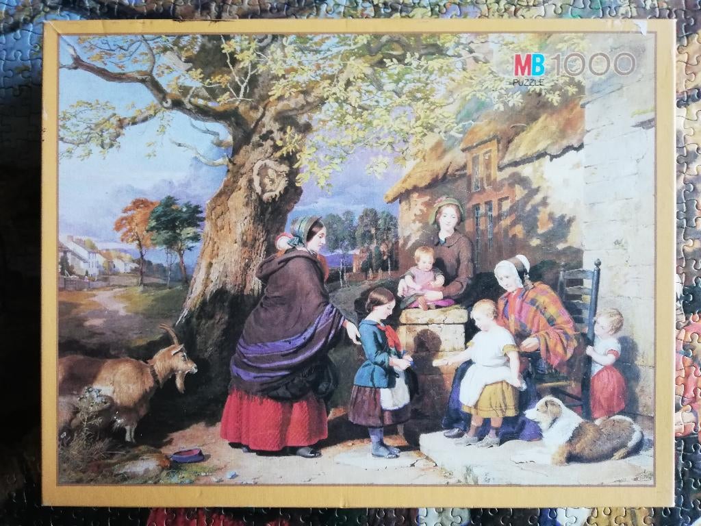 Puzzel 1000 stukjes: Jacob Thompson - Visite, Ophalen of Verzenden, 500 t/m 1500 stukjes, Gebruikt, Legpuzzel