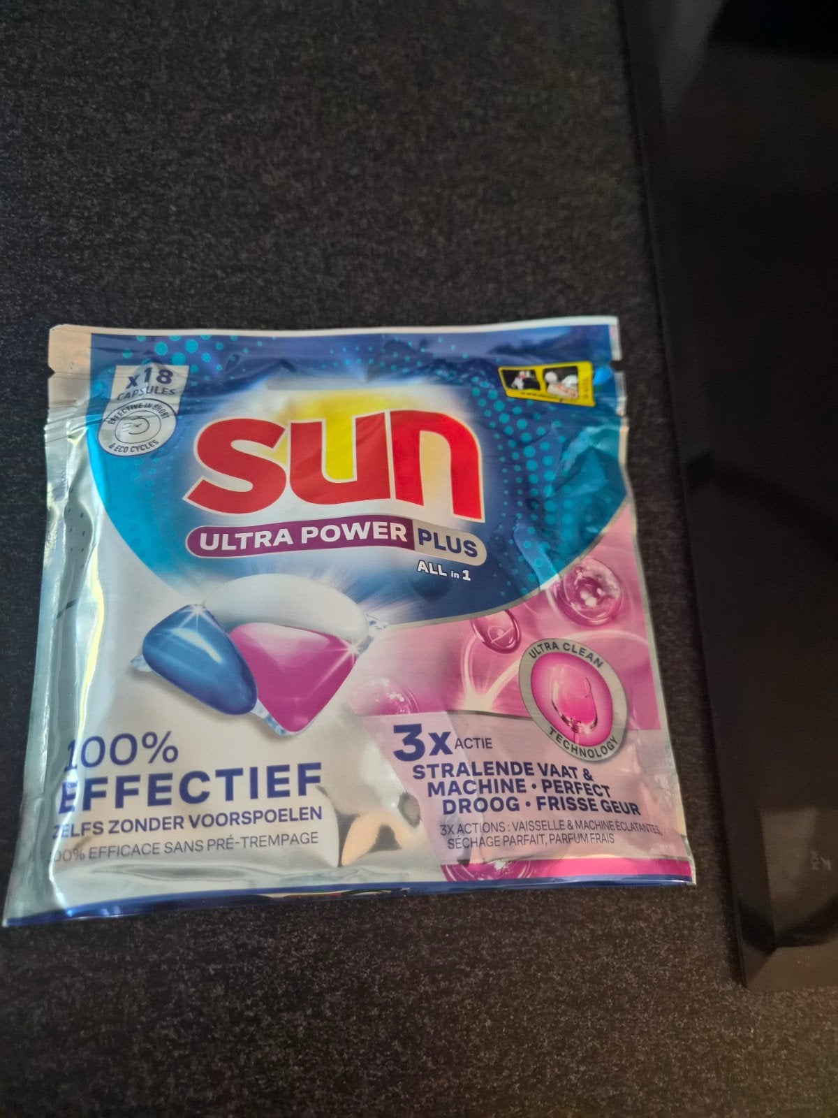 2x Sun Ultra Power Plus All in 1 vaatwastabletten (18 stuks), Ophalen of Verzenden, Nieuw