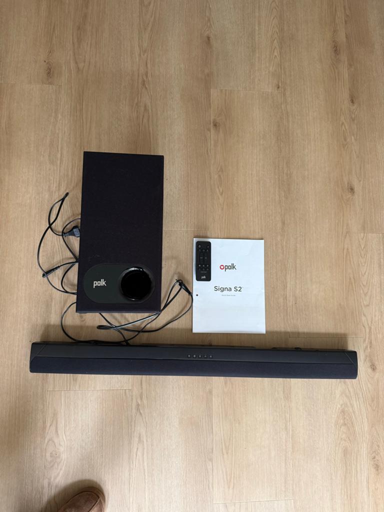 Polk Audio Signa S2 Soundbar met Draadloze Subwoofer, Ophalen, Bluetooth, Zo goed als nieuw