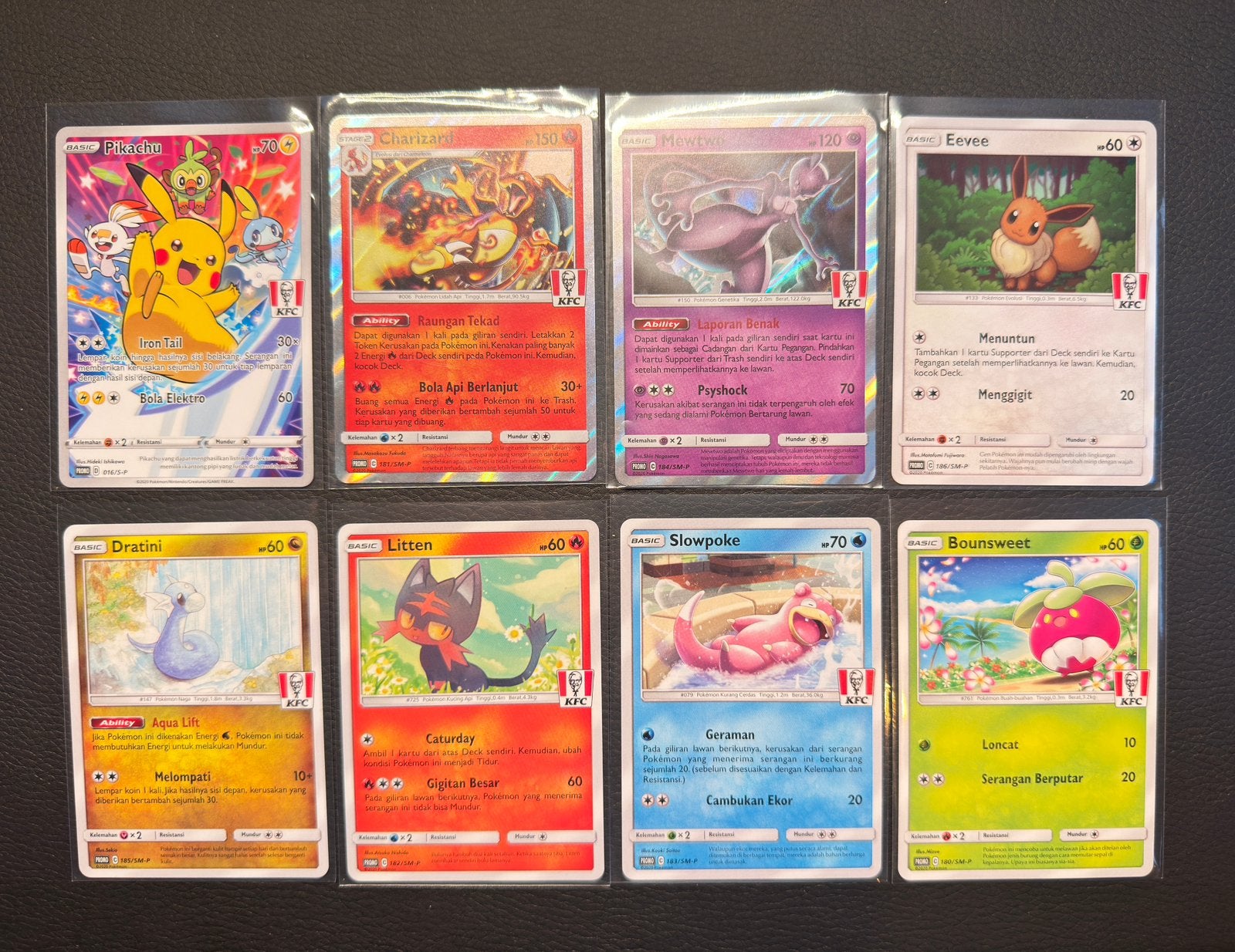 Pokemon  KFC promoset (ID) 8 kaarten NM, Ophalen of Verzenden, Zo goed als nieuw