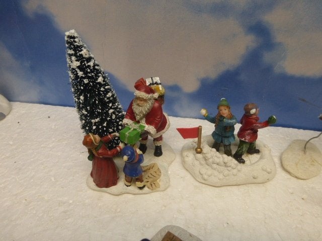 verzameling luville poppetjes figurines kerstdorp kerst, Ophalen of Verzenden, Gebruikt