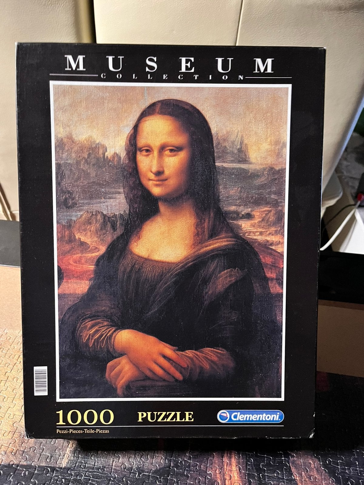 Puzzel Mona Lisa. Clementoni 1000 st., Ophalen of Verzenden, 500 t/m 1500 stukjes, Gebruikt, Legpuzzel